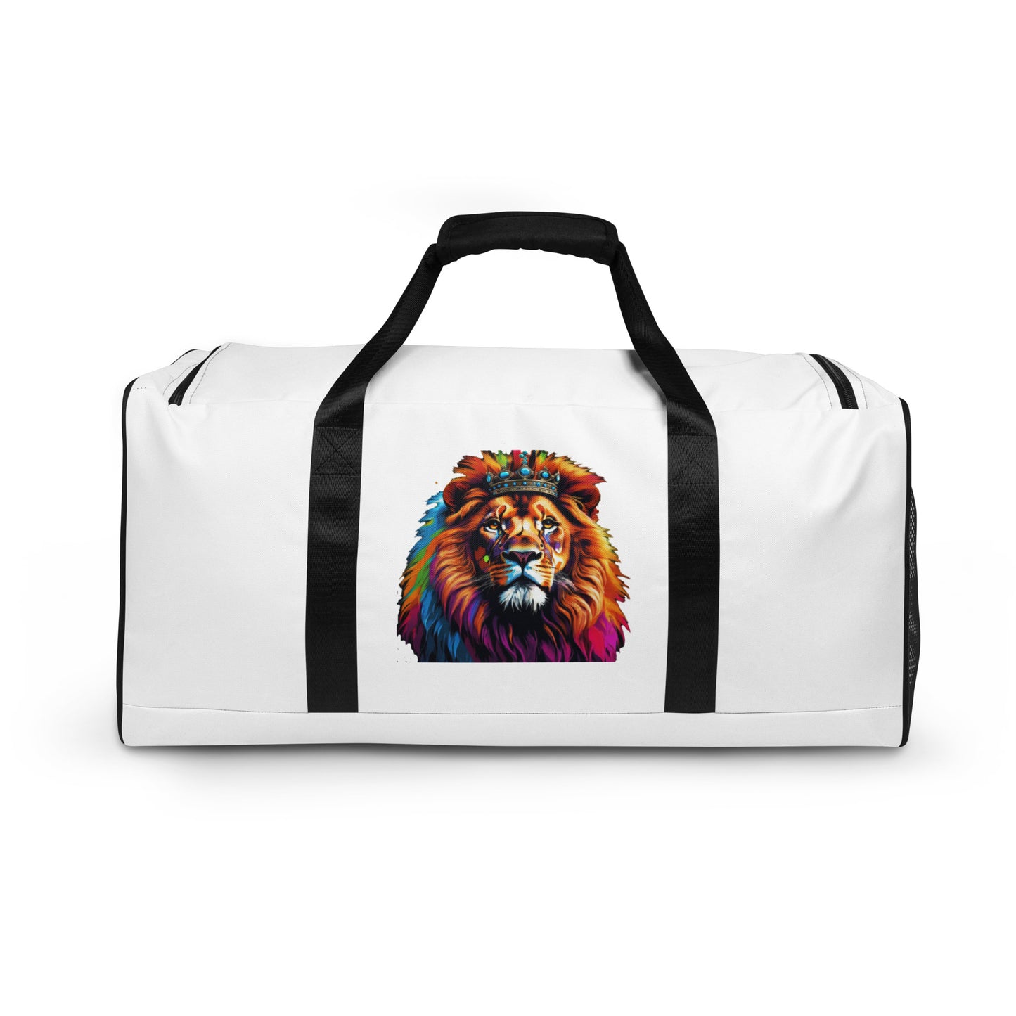 Duffle bag - Lion with Colorful Mane and Crown