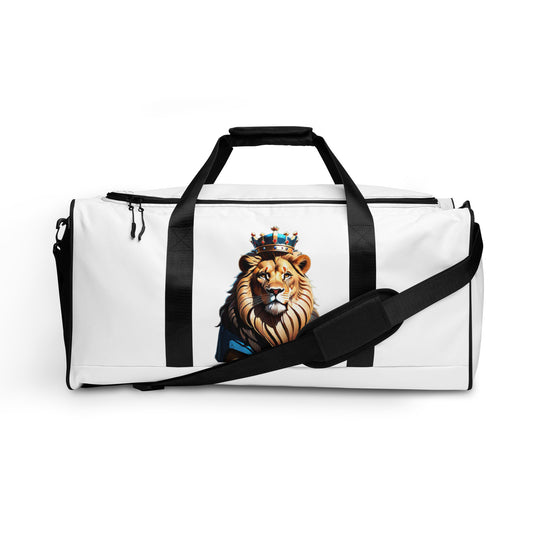 Duffle bag - Lion with Blue Attire and Crown