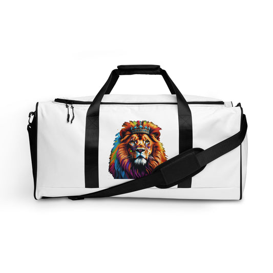 Duffle bag - Lion with Colorful Mane and Crown