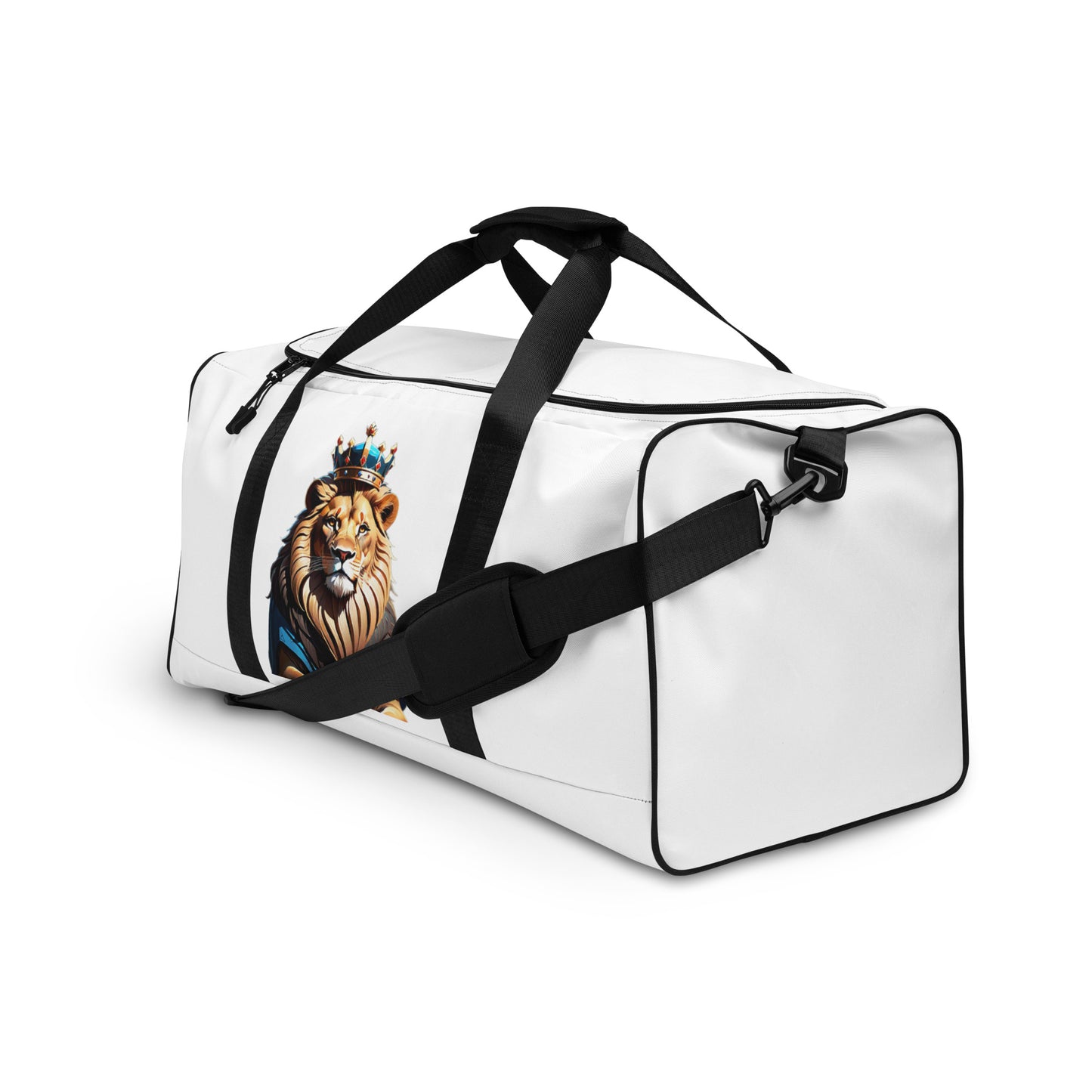 Duffle bag - Lion with Blue Attire and Crown