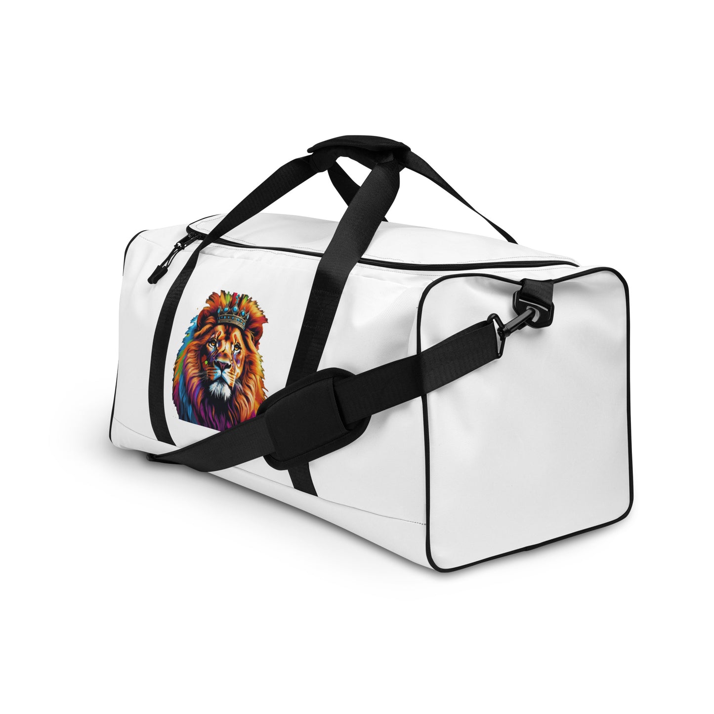 Duffle bag - Lion with Colorful Mane and Crown