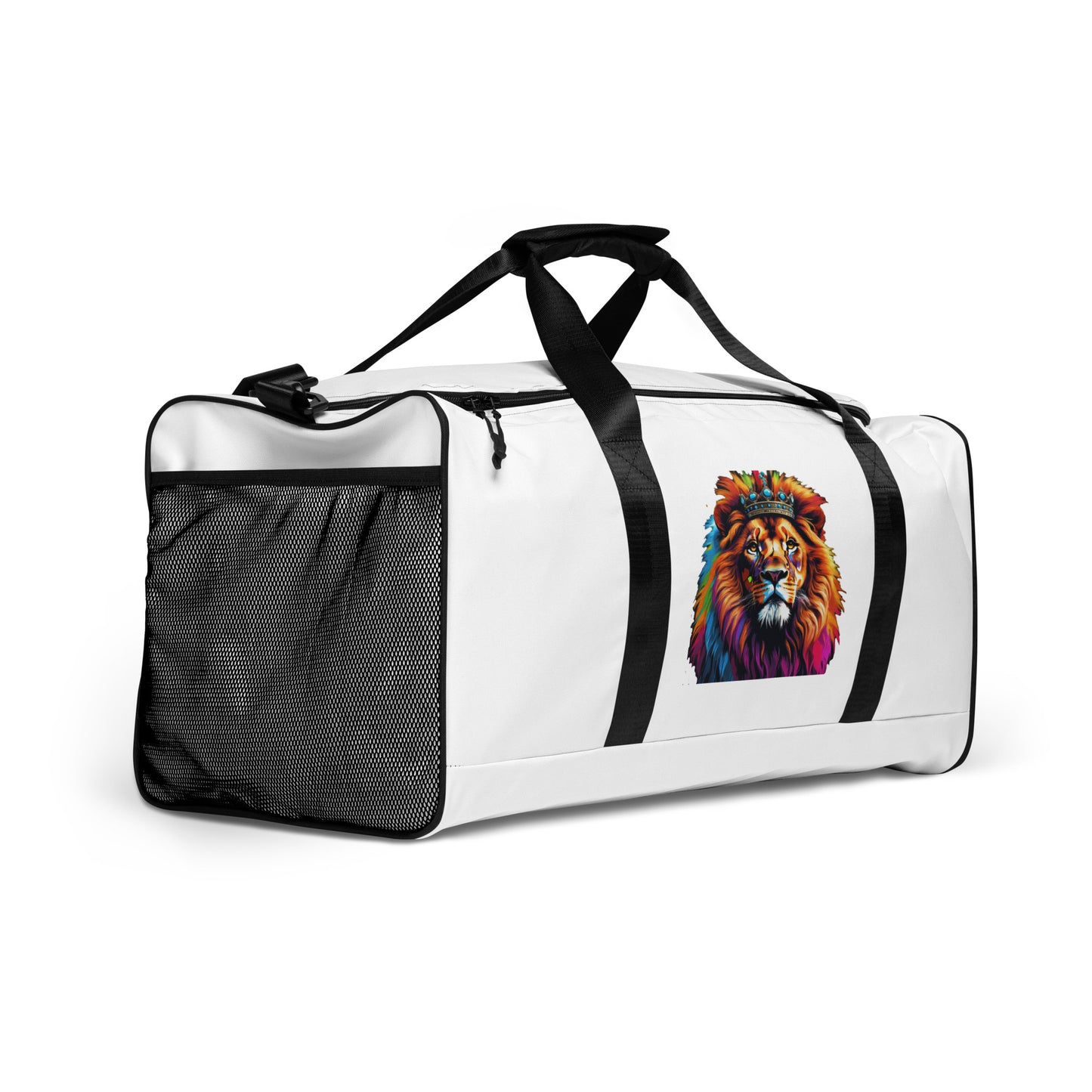 Duffle bag - Lion with Colorful Mane and Crown