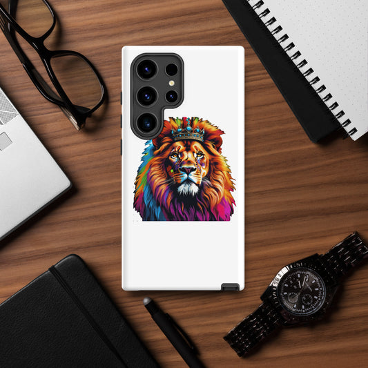 Tough case for Samsung® - Lion with Colorful Mane and Crown